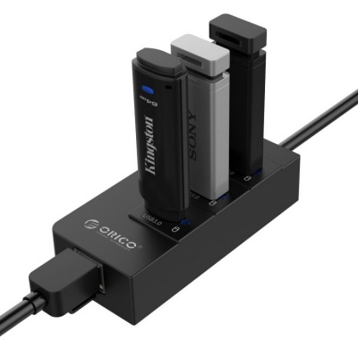 Концентратор USB 3.0 Orico HR01-U3-BK