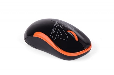 Мышь wireless A4Tech V-Track G3-300N black+orange