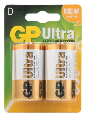 Батарейка GP Ultra Alkaline 13AU LR20