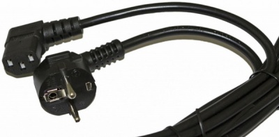 Кабель питания Hyperline PWC-IEC13A-SHM-1.0-BK