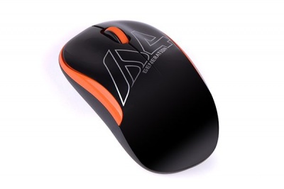 Мышь wireless A4Tech V-Track G3-300N black+orange