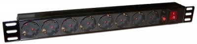 Блок розеток 19, 8 розеток TWT TWT-PDU19-10A8P