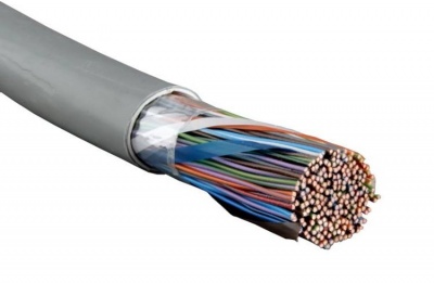 Кабель витая пара Hyperline UTP100-C3-SOL-26AWG-IN-PVC-GY