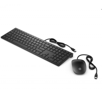 Клавиатура и мышь HP 400 Black USB