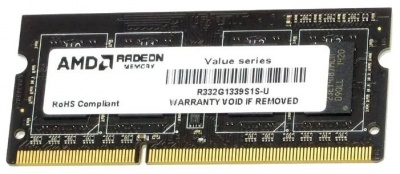 Модуль памяти SODIMM DDR3 2GB AMD R332G1339S1S-U
