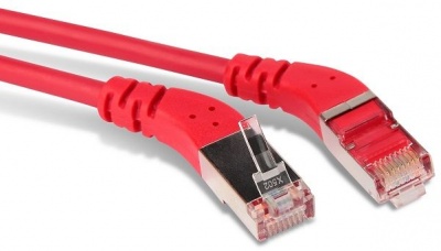 Кабель патч-корд FTP 6 кат. 1м. Hyperline PC-APM-STP-RJ45/L45-RJ45/R45-C6-1M-LSZH-RD