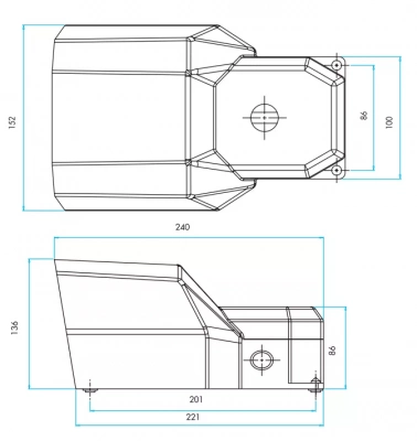 Педаль промышленная ножная emas, PDKS11BX10
