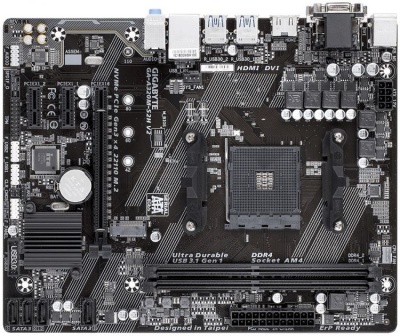 Материнская плата mATX GIGABYTE GA-A320M-S2H V2