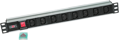 Блок розеток 19, 8 розеток MDX MDX-PDU-8C13-10A-Sw