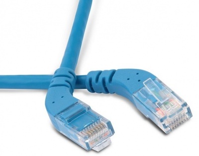 Кабель патч-корд UTP 6 кат. 0.2м. Hyperline PC-APM-UTP-RJ45/L45-RJ45/L45-C6-2M-LSZH-BL