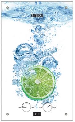 Водонагреватель газовый Zanussi GWH 10 Fonte Glass Lime