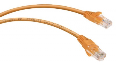 Кабель патч-корд UTP 6 кат. 0.3м. Cabeus PC-UTP-RJ45-Cat.6-0.3m-OR