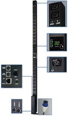 Распределитель питания Tripp Lite PDUMV32HVNET