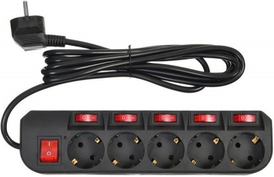 Сетевой фильтр Buro 500SH-3-SW-B