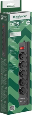 Сетевой фильтр Defender DFS 753