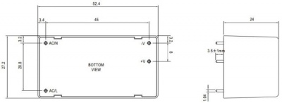 Преобразователь AC-DC сетевой Mean Well IRM-20-15