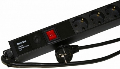 Блок розеток Hyperline SHE-15SH-3IEC-SF-2.5EU
