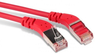 Кабель патч-корд Hyperline PC-APM-STP-RJ45/L45-RJ45/R45-C5e-5M-LSZH-RD