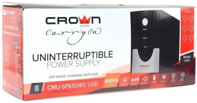 Источник бесперебойного питания Crown CMU-SP650IEC USB