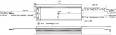 Драйвер светодиодный Mean Well HLG-240H-12B