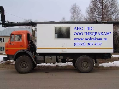 Автомобиль исследования нефтегазоконденсатных скважин на шасси, Камаз 43118