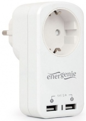 Фильтр-розетка Energenie EG-ACU2-01-W
