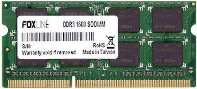 Модуль памяти SODIMM DDR3 4GB Foxline FL1600D3S11S1-4GH