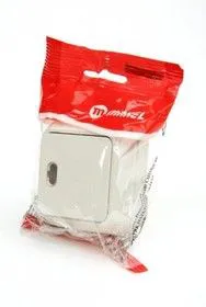 MAKEL 1 кл с подсв. 45221 кремовый BL1, Выключатель