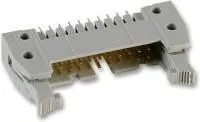 09 18 510 7904, Разъем типа провод-плата, длинная защелка, 2.54 мм, 10 контакт(-ов), Штыревой Разъем, Серия SEK 18