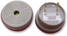 KPEG750, Датчик, пьезо, зуммер, Зуммер, Непрерывный, 4 В, 28 В, 8 мА, 80 дБ