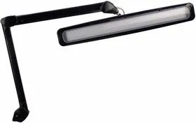 31-0411, Настольная бестеневая лампа на струбцине , 84 LED, регулятор яркости, черная