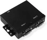 USB-2COM-Si-M, 2-портовый преобразователь USB в RS-232 с гальванической изоляцией, крепление на DIN-рейку