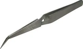 5-058 SMD, Пинцет прецизионный антимагнитный, 120мм, изогнутый (самозахват)