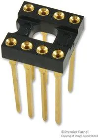 123-13-308-41-001000, DIP SOCKET, 8 POSITION, THROUGH HOLE