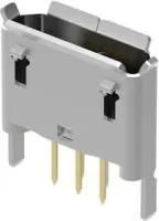 USB3131-30-0230-A, Разъем USB, Micro USB Типа B, USB 2.0, Гнездо, 5 вывод(-ов), Монтаж в Сквозное Отверстие