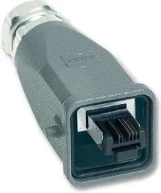 09 45 115 1100, Модульный разъем, Cat5, RJ45 Plug, 1 x 1 Port, 4P4C, Cat5, IP65, IP67, Монтаж на Кабель