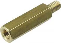 PCHSN-15, Стойка для п/плат,шестигр., латунь, М3, 15мм