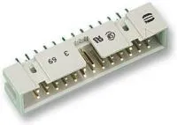 09 18 520 7324, Разъем типа провод-плата, вертикальный, 2.54 мм, 20 контакт(-ов), Штыревой Разъем, Серия SEK 18