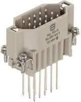 09210152601, Разъем для тяжелых условий, Han D Series, Insert, 15 Contacts, 10A, Штекер, Wire Wrap Pin