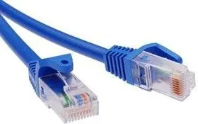 Патч-корд неэкранированный кат.5е U/UTP 4х2 LSZH 0.5м син. ДКС RN5EUU4505BL
