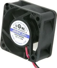 KF0420S1H-R, Вентилятор 12В, 40х40х20мм, подшипник скольжения