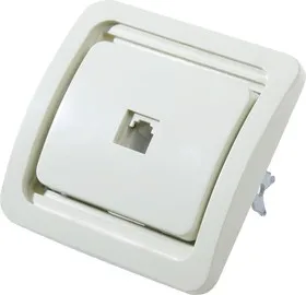 SV-54117-B, Розетка телефонная одинарная, слоновая кость