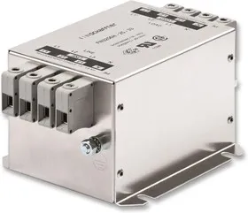 FN3256H-36-33, Фильтр ЛЭП, монтаж на каркас, 36 А, 520 В AC, 3 Фазы + Нейтральная Линия, Винт