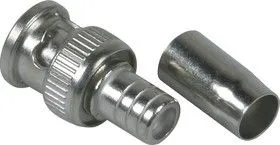 HYR-0114C (GB-114C) (BNC-7002), Разъем BNC, штекер, RG-6, QUICK обжим (Crimp)