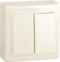 V01-32-V21-S (Выключатель 2-кл. (крем), Solar)