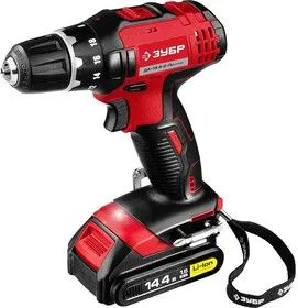 Дрель-шуруповерт ЗУБР ДА-14.4-2-Ли КНМ2 14.4В 0-1350 об/мин 45/25Нм