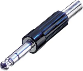 NYS204 (упаковка из 2), Телефонный аудио разъем, 2 контакт(-ов), Штекер, 6.35 мм, Монтаж на Кабель