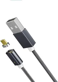 PL1151, Магнитный кабель micro USB, 1м, черный