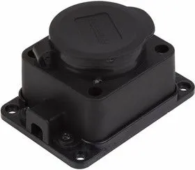 78-0510, Розетка штепсельная одноместная влагозащищенная с/з переносная16 А IP44