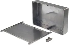 G0477F, Корпус для РЭА 187х118х38 мм, металл, с крепежным фланцем